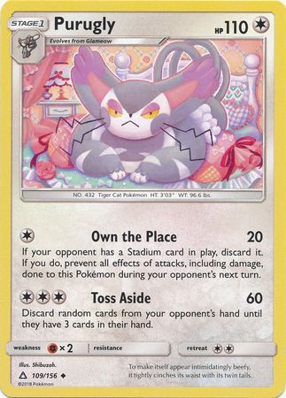 Purugly 109 156 Uncommon Sun Moon Ultra Prism Singles Purugly 109 156 Uncommon Sun Moon Ultra Prism Singles