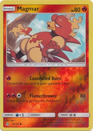 Magmar 18 156 Common Reverse Holo Sun Moon Ultra Prism Reverse Holo Singles Magmar 18 156 Common Reverse Holo Sun Moon Ultra Prism Reverse Holo Singles