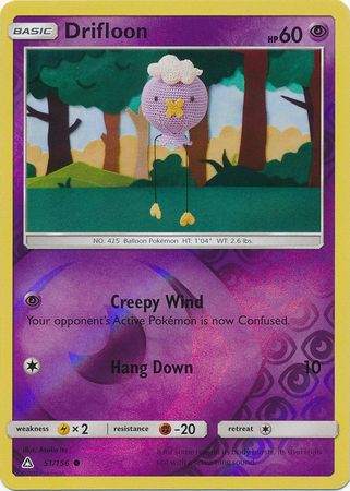 Drifloon 51 156 Common Reverse Holo Drifloon 51 156 Common Reverse Holo