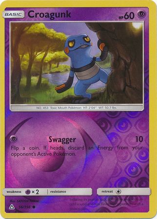 Croagunk 56 156 Common Reverse Holo Sun Moon Ultra Prism Reverse Holo Singles Croagunk 56 156 Common Reverse Holo Sun Moon Ultra Prism Reverse Holo Singles
