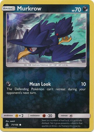 Murkrow 71 156 Common Reverse Holo Sun Moon Ultra Prism Reverse Holo Singles Murkrow 71 156 Common Reverse Holo Sun Moon Ultra Prism Reverse Holo Singles
