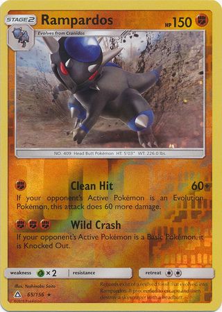 Rampardos 65 156 Holo Rare Reverse Holo Rampardos 65 156 Holo Rare Reverse Holo