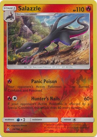Salazzle 26 156 Rare Reverse Holo Salazzle 26 156 Rare Reverse Holo