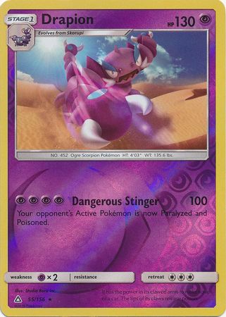 Drapion 55 156 Rare Reverse Holo Drapion 55 156 Rare Reverse Holo