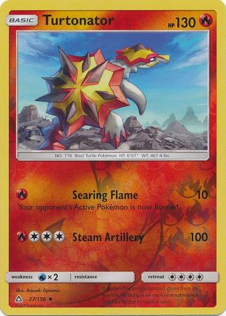 Turtonator 27 156 Uncommon Reverse Holo Turtonator 27 156 Uncommon Reverse Holo