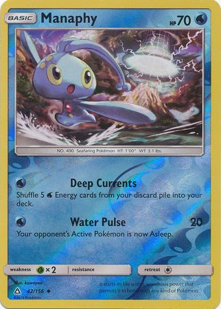 Manaphy 42 156 Uncommon Reverse Holo Sun Moon Ultra Prism Reverse Holo Singles Manaphy 42 156 Uncommon Reverse Holo Sun Moon Ultra Prism Reverse Holo Singles