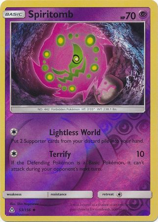 POKEMON LEAGUE PROMO CARD - PLATINUM ARCEUS - SPIRITOMB 32/99 (REV HOLO)