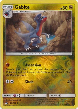 Gabite 98 156 Uncommon Reverse Holo Sun Moon Ultra Prism Reverse Holo Singles Gabite 98 156 Uncommon Reverse Holo Sun Moon Ultra Prism Reverse Holo Singles