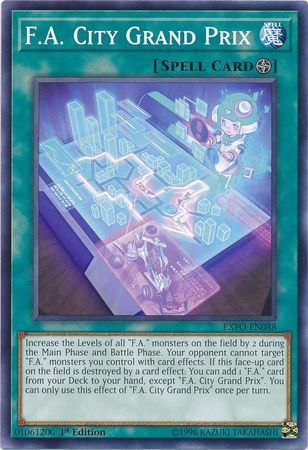 F A City Grand Prix EXFO EN088 Common 1st Edition Extreme Force EXFO 1st Edition Singles F A City Grand Prix EXFO EN088 Common 1st Edition Extreme Force EXFO 1st Edition Singles
