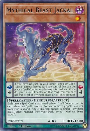 Mythical Beast Jackal EXFO EN022 Rare 1st Edition Extreme Force EXFO 1st Edition Singles Mythical Beast Jackal EXFO EN022 Rare 1st Edition Extreme Force EXFO 1st Edition Singles