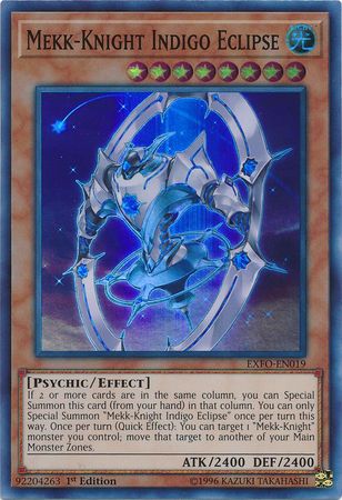 Mekk-Knight Indigo Eclipse - EXFO-EN019 - Super Rare 1st 