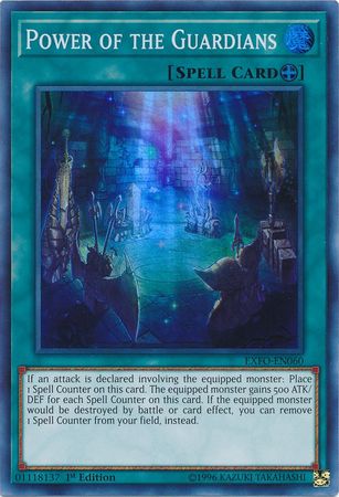 NM Power of the Guardians exfo-en060 1st Edition Super Rare Yu-Gi-Oh!