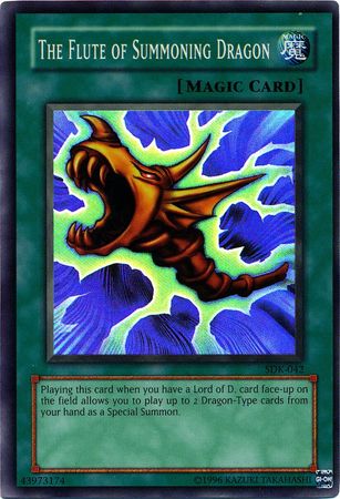 The Flute of Summoning Dragon SDK 042 Super Rare Unlimited Yugioh Unlimited Singles The Flute of Summoning Dragon SDK 042 Super Rare Unlimited Yugioh Unlimited Singles