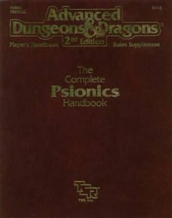 PHBR5 Complete Psionic s Handbook softcover supplement AD D 2nd Edition RPG TSR2117 Dungeons Dragons PHBR5 Complete Psionic s Handbook softcover supplement AD D 2nd Edition RPG TSR2117 Dungeons Dragons
