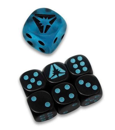 Sun & Moon: Ultra Prism Lunala Prism Dice Set of 6 Dice with Bonus Die