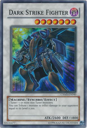 Dark Strike Fighter CRMS EN040 Super Rare Unlimited Dark Strike Fighter CRMS EN040 Super Rare Unlimited