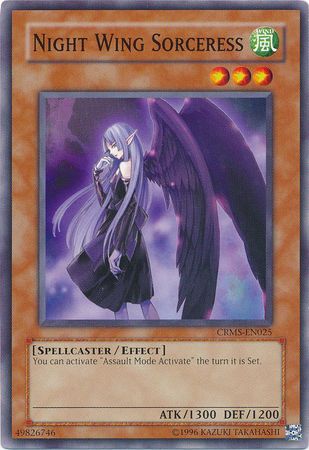 Night Wing Sorceress CRMS EN025 Common Unlimited Night Wing Sorceress CRMS EN025 Common Unlimited