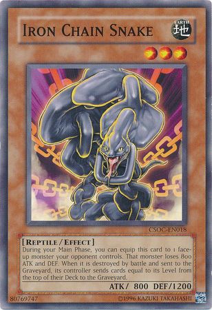 Iron Chain Snake CSOC EN018 Common Unlimited Iron Chain Snake CSOC EN018 Common Unlimited