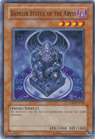 Barrier Statue of the Abyss CDIP EN018 Common Unlimited Barrier Statue of the Abyss CDIP EN018 Common Unlimited