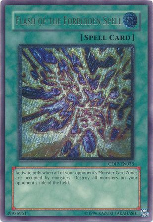 Ultimate Rare Flash of the Forbidden Spell CDIP EN038 Unlimited Ultimate Rare Flash of the Forbidden Spell CDIP EN038 Unlimited