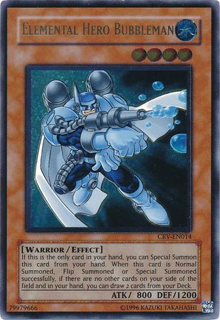 Ultimate Rare - Elemental Hero Bubbleman - CRV-EN014 Unlimited