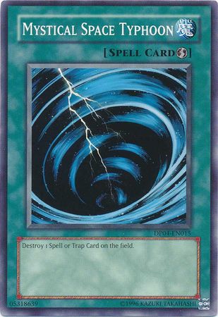 Mystical Space Typhoon DP04 EN015 Common Unlimited Duelist Pack Zane Truesdale DP04 Unlimited Singles Mystical Space Typhoon DP04 EN015 Common Unlimited Duelist Pack Zane Truesdale DP04 Unlimited Singles
