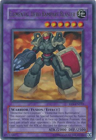 Elemental Hero Rampart Blaster EEN EN033 Ultra Rare Unlimited Elemental Energy EEN Unlimited Singles Elemental Hero Rampart Blaster EEN EN033 Ultra Rare Unlimited Elemental Energy EEN Unlimited Singles