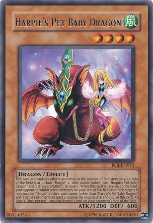 Harpie s Pet Baby Dragon EOJ EN013 Rare Unlimited Harpie s Pet Baby Dragon EOJ EN013 Rare Unlimited