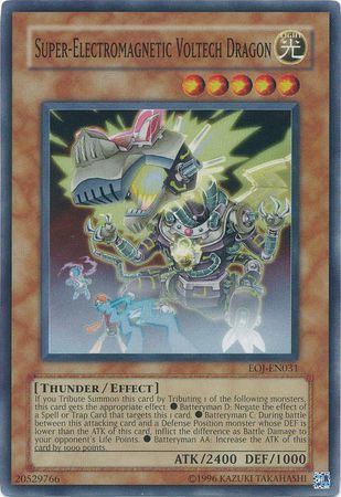 Super Electromagnetic Voltech Dragon EOJ EN031 Super Rare Unlimited Enemy Of Justice EOJ Unlimited Singles Super Electromagnetic Voltech Dragon EOJ EN031 Super Rare Unlimited Enemy Of Justice EOJ Unlimited Singles