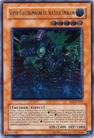 Ultimate Rare Super Electromagnetic Voltech Dragon EOJ EN031 Unlimited Enemy Of Justice EOJ Unlimited Singles Ultimate Rare Super Electromagnetic Voltech Dragon EOJ EN031 Unlimited Enemy Of Justice EOJ Unlimited Singles