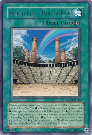 Ancient City Rainbow Ruins FOTB EN045 Rare Unlimited Ancient City Rainbow Ruins FOTB EN045 Rare Unlimited