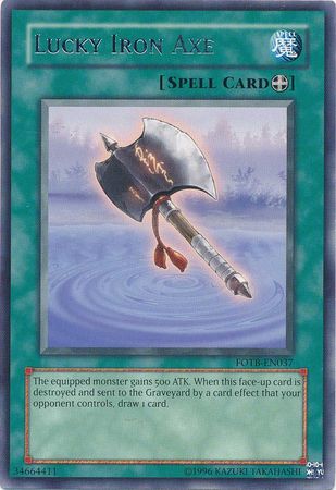 Lucky Iron Axe FOTB EN037 Rare Unlimited Lucky Iron Axe FOTB EN037 Rare Unlimited