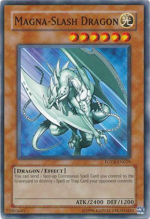 Magna Slash Dragon FOTB EN029 Common Unlimited Magna Slash Dragon FOTB EN029 Common Unlimited