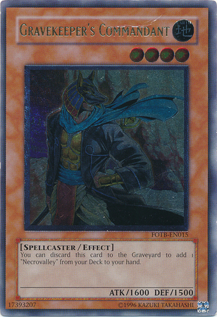 Ultimate Rare - Gravekeeper's Commandant - FOTB-EN015 Unlimited