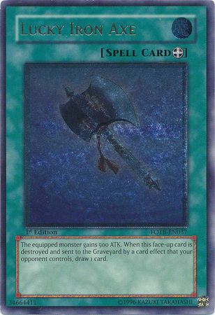 Ultimate Rare Lucky Iron Axe FOTB EN037 Unlimited Force of the Breaker FOTB Unlimited Singles Ultimate Rare Lucky Iron Axe FOTB EN037 Unlimited Force of the Breaker FOTB Unlimited Singles