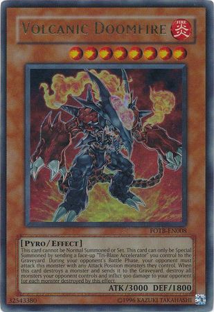 Volcanic Doomfire FOTB EN008 Ultra Rare Unlimited Volcanic Doomfire FOTB EN008 Ultra Rare Unlimited
