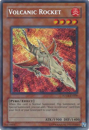 Volcanic Rocket FOTB EN000 Secret Rare Unlimited Force of the Breaker FOTB Unlimited Singles Volcanic Rocket FOTB EN000 Secret Rare Unlimited Force of the Breaker FOTB Unlimited Singles