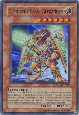 Gladiator Beast Alexander GLAS EN017 Super Rare Unlimited Gladiator Beast Alexander GLAS EN017 Super Rare Unlimited