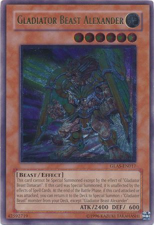 Ultimate Rare Gladiator Beast Alexander GLAS EN017 Unlimited Ultimate Rare Gladiator Beast Alexander GLAS EN017 Unlimited