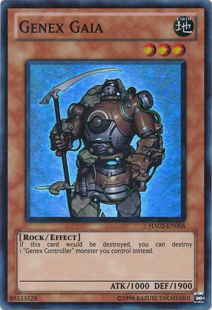 Genex Gaia HA02 EN006 Super Rare Unlimited Hidden Arsenal 2 HA02 Unlimited Singles Genex Gaia HA02 EN006 Super Rare Unlimited Hidden Arsenal 2 HA02 Unlimited Singles