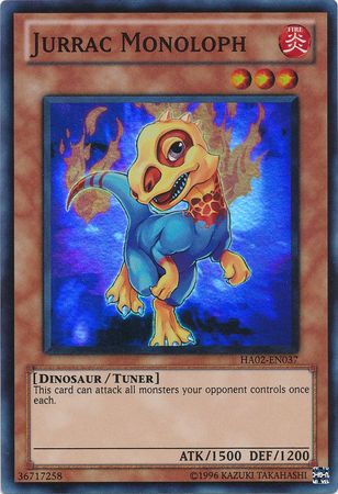 Jurrac Monoloph HA02 EN037 Super Rare Unlimited Jurrac Monoloph HA02 EN037 Super Rare Unlimited