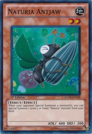 Naturia Antjaw HA02 EN039 Super Rare Unlimited Naturia Antjaw HA02 EN039 Super Rare Unlimited