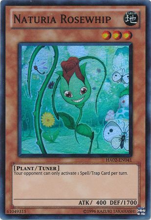 Naturia Rosewhip HA02 EN041 Super Rare Unlimited Naturia Rosewhip HA02 EN041 Super Rare Unlimited