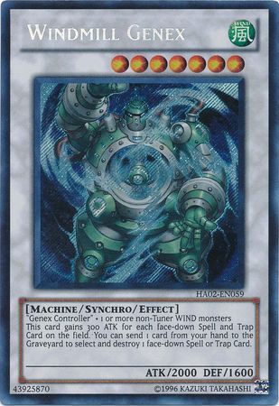 Windmill Genex HA02 EN059 Secret Rare Unlimited Hidden Arsenal 2 HA02 Unlimited Singles Windmill Genex HA02 EN059 Secret Rare Unlimited Hidden Arsenal 2 HA02 Unlimited Singles