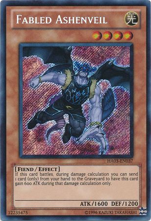 Fabled Ashenveil HA03 EN037 Secret Rare Unlimited Hidden Arsenal 3 HA03 Unlimited Singles Fabled Ashenveil HA03 EN037 Secret Rare Unlimited Hidden Arsenal 3 HA03 Unlimited Singles