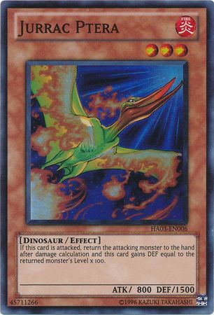 Jurrac Ptera HA03 EN006 Super Rare Unlimited Jurrac Ptera HA03 EN006 Super Rare Unlimited
