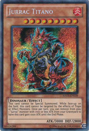 Jurrac Titano HA03 EN039 Secret Rare Unlimited Jurrac Titano HA03 EN039 Secret Rare Unlimited