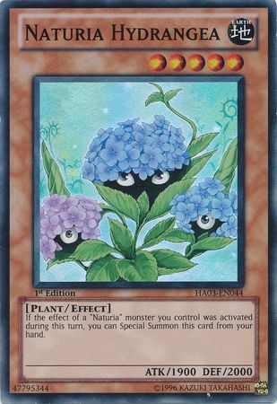 Naturia Hydrangea HA03 EN044 Super Rare Unlimited Naturia Hydrangea HA03 EN044 Super Rare Unlimited