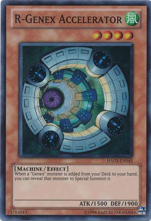R Genex Accelerator HA03 EN045 Super Rare Unlimited Hidden Arsenal 3 HA03 Unlimited Singles R Genex Accelerator HA03 EN045 Super Rare Unlimited Hidden Arsenal 3 HA03 Unlimited Singles