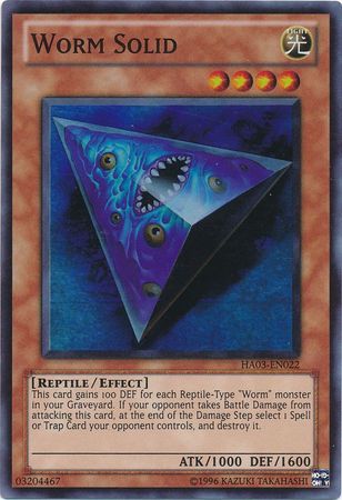 Worm Solid HA03 EN022 Super Rare Unlimited Hidden Arsenal 3 HA03 Unlimited Singles Worm Solid HA03 EN022 Super Rare Unlimited Hidden Arsenal 3 HA03 Unlimited Singles